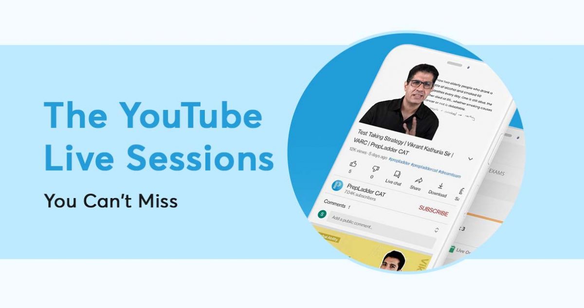 Don't miss PrepLadder's CAT YouTube Live Sessions