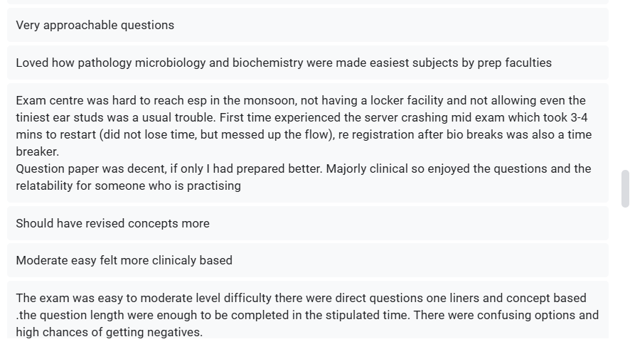 neet pg 2025 exam experience
