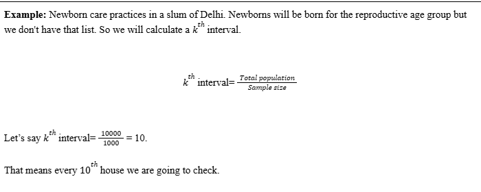 Systematic Random Sampling