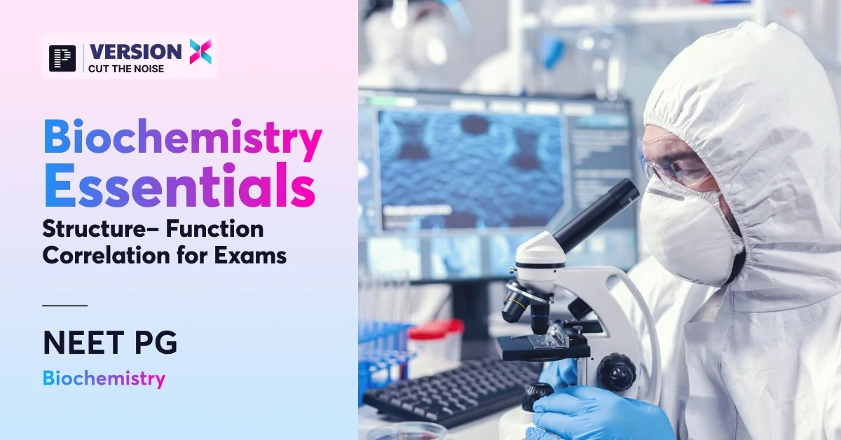 Biochemistry Essentials: Structure - Function Correlation for Exams