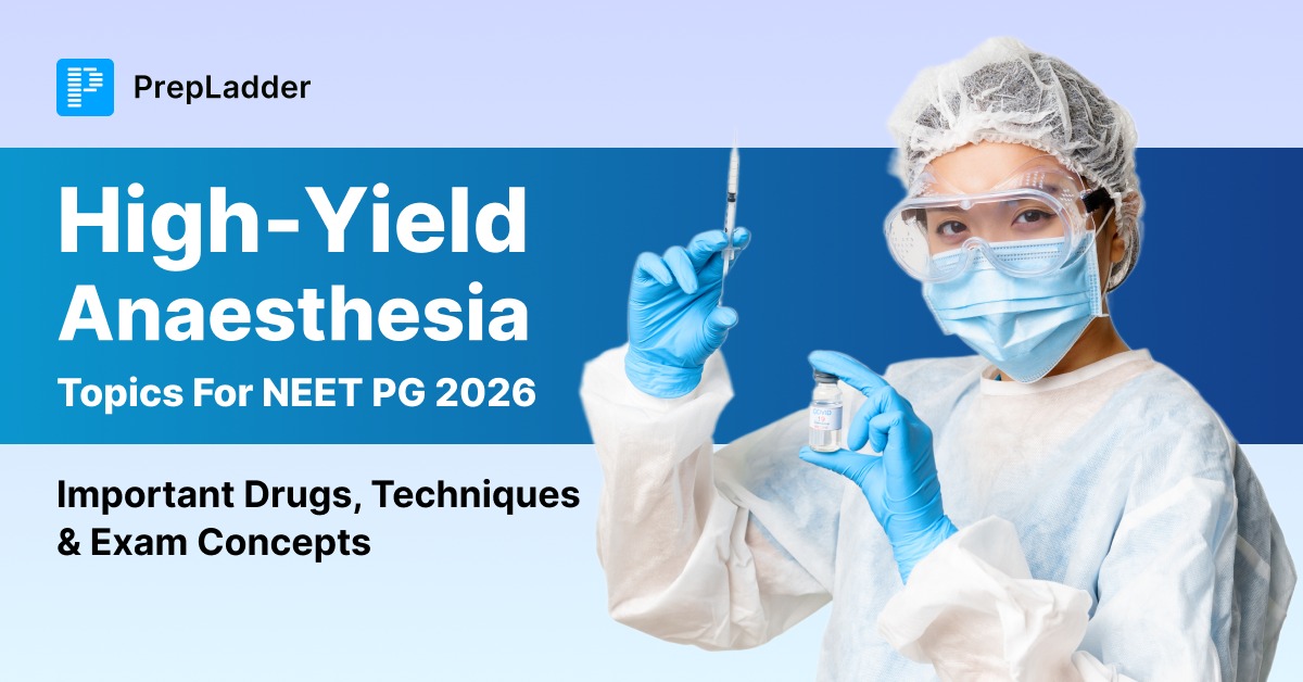 High-Yield Anaesthesia Topics for NEET PG
