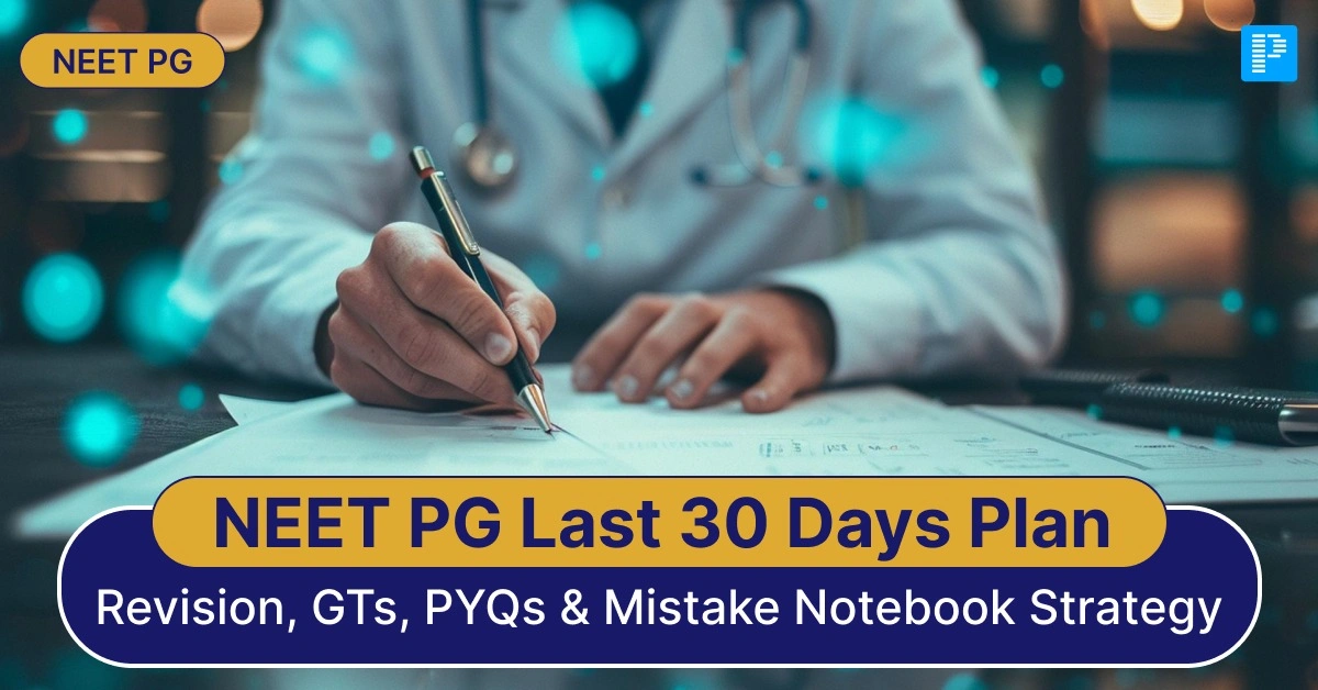 NEET PG Last 30 Days Plan