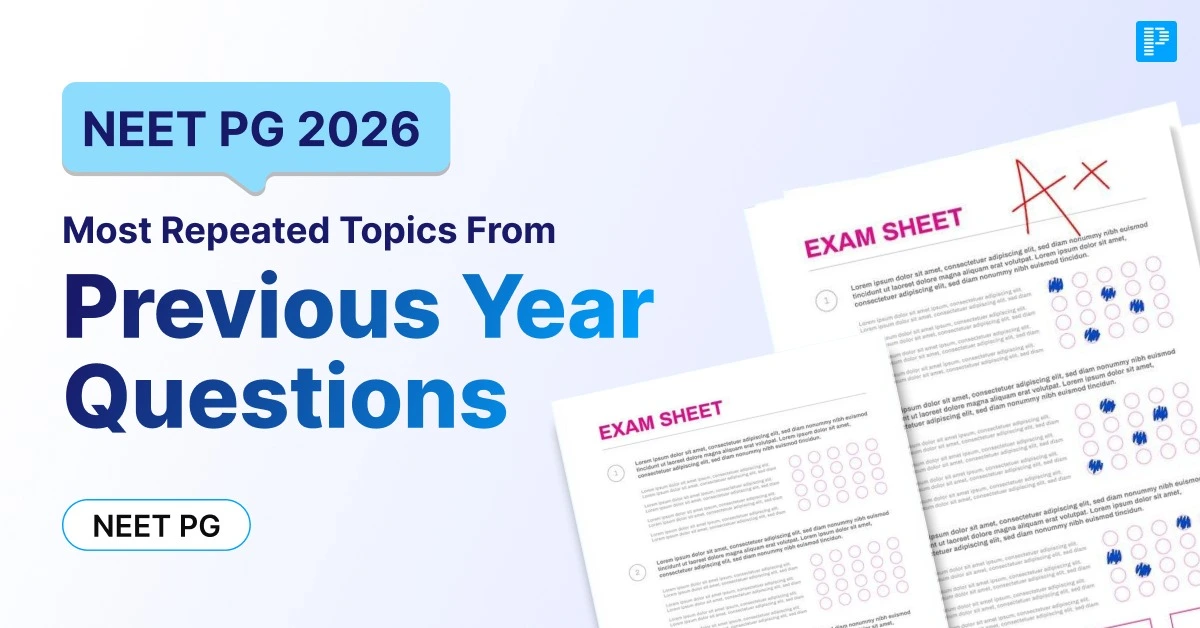 Most Repeated Topics in NEET PG PYQs: Subject